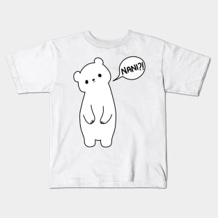 White bear says Nani?! Kids T-Shirt